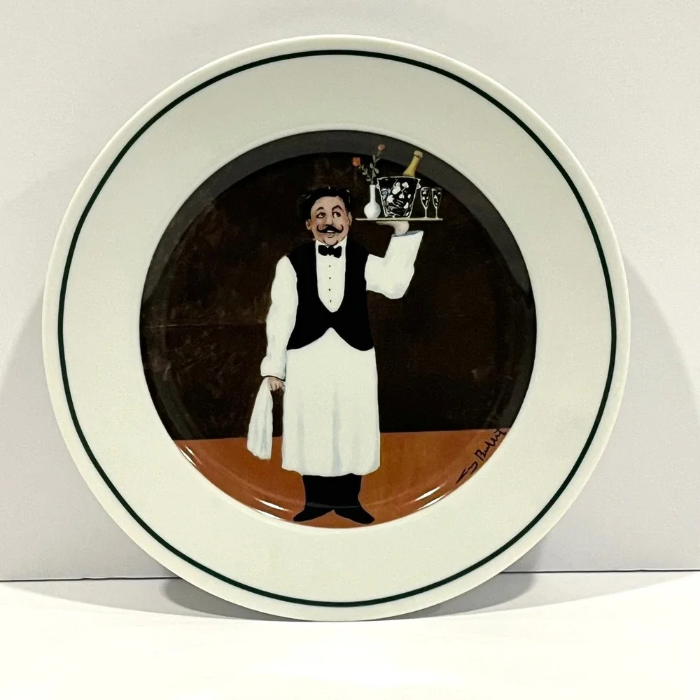 Williams-Sonoma Sommelier Room Service Salad Plate Buffet Waiter Bistro